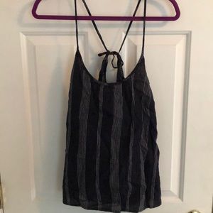 A New Day blue and white strappy tank top NWT